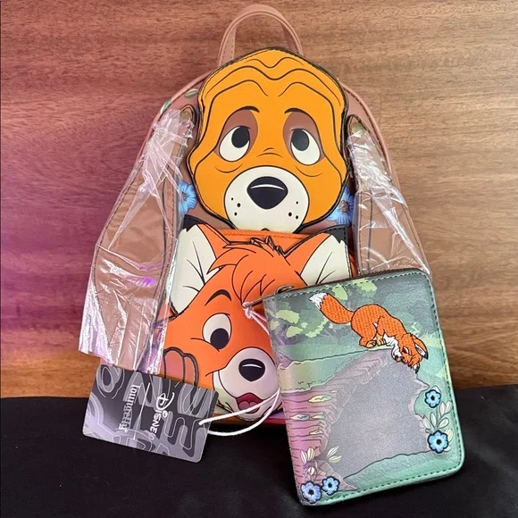 Loungefly Copper & Todd Set - Picture 1 of 5